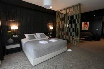 Фото номера Двухместный номер Делюкс с 1 кроватью и балконом Отель Hotel Orhideea г. Негрешти-Оаш 28